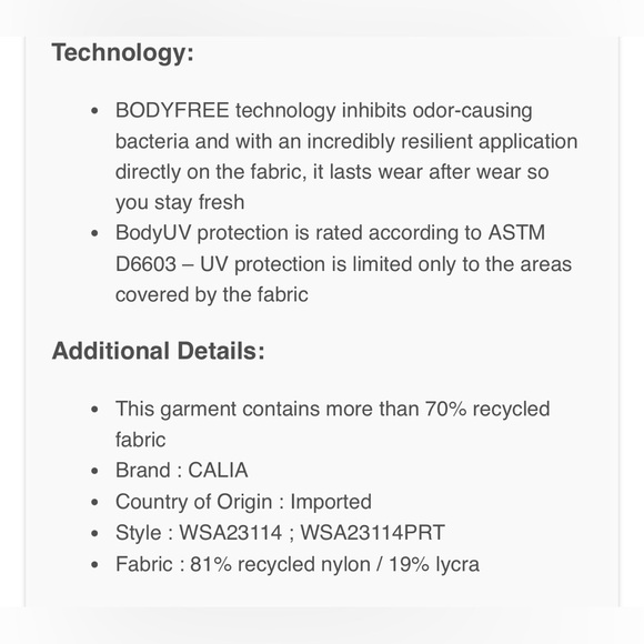 CALIA Women’s Ruched One Piece Swimsuit in Black - Picture 14 of 14